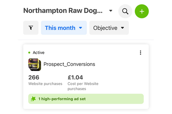 Northampton Raw Dog Food Social Ads